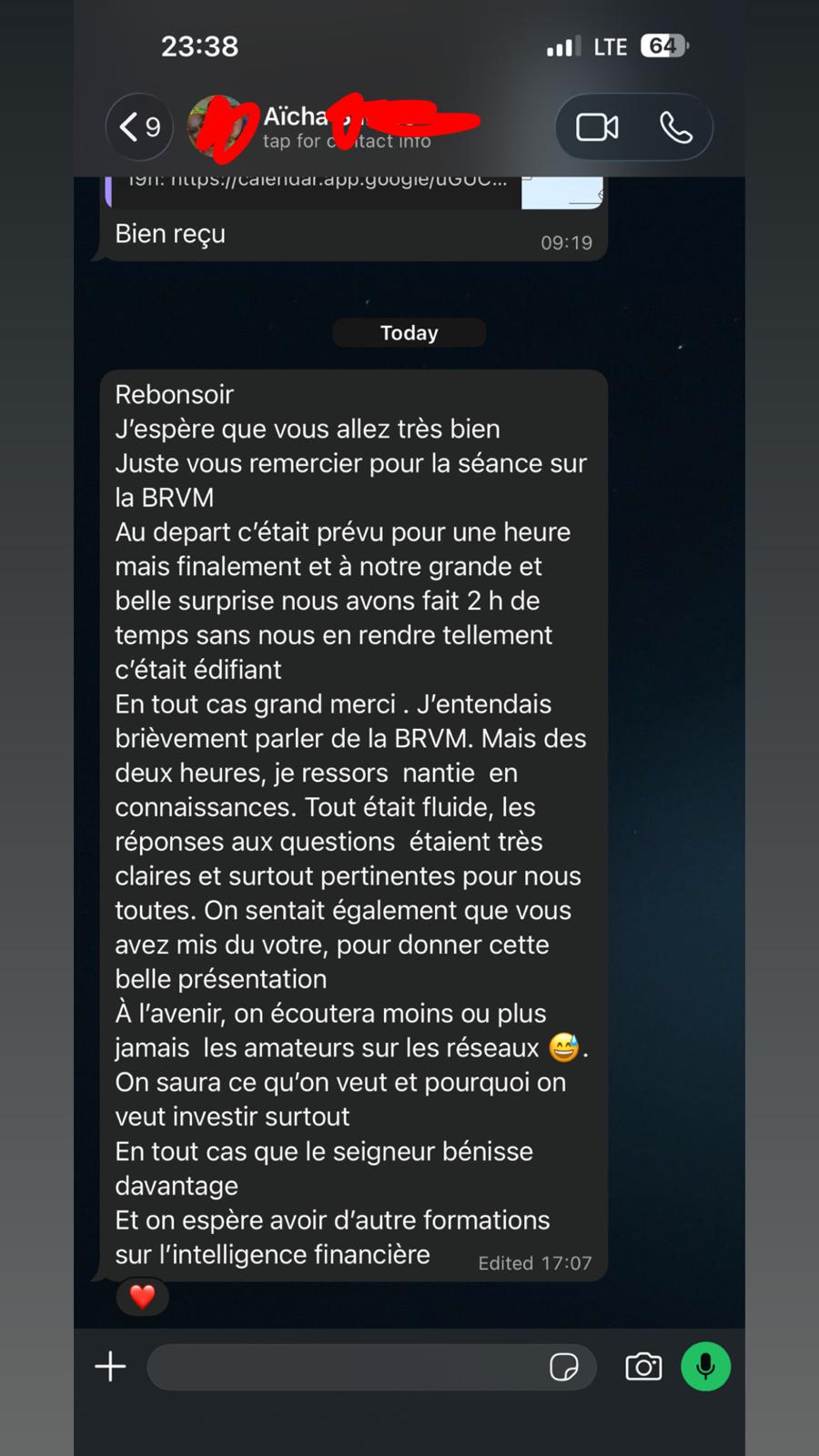 Témoignage